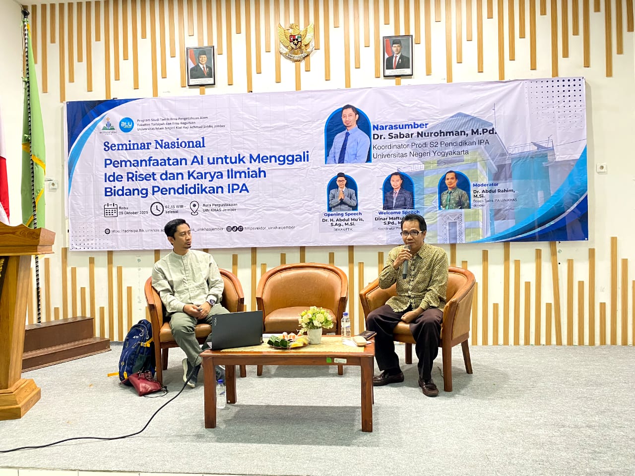 Tadris IPA UIN KHAS Jember Gelar Seminar Nasional Bahas Pemanfaatan AI dalam Riset dan Pembelajaran IPA